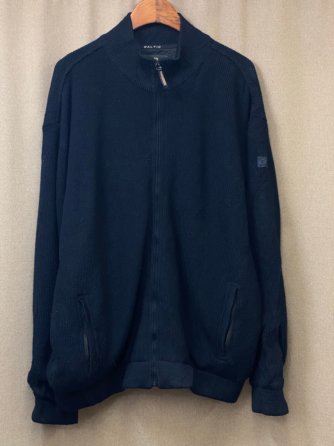 빈티지 헤비 니트 집업 상품이미지1