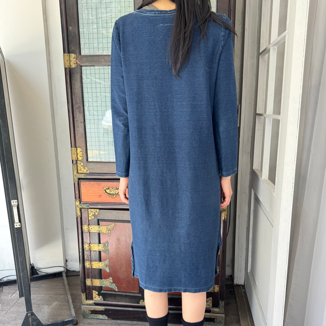 MM6 메종 마르지엘라 인디고 져지 원피스 상품이미지3