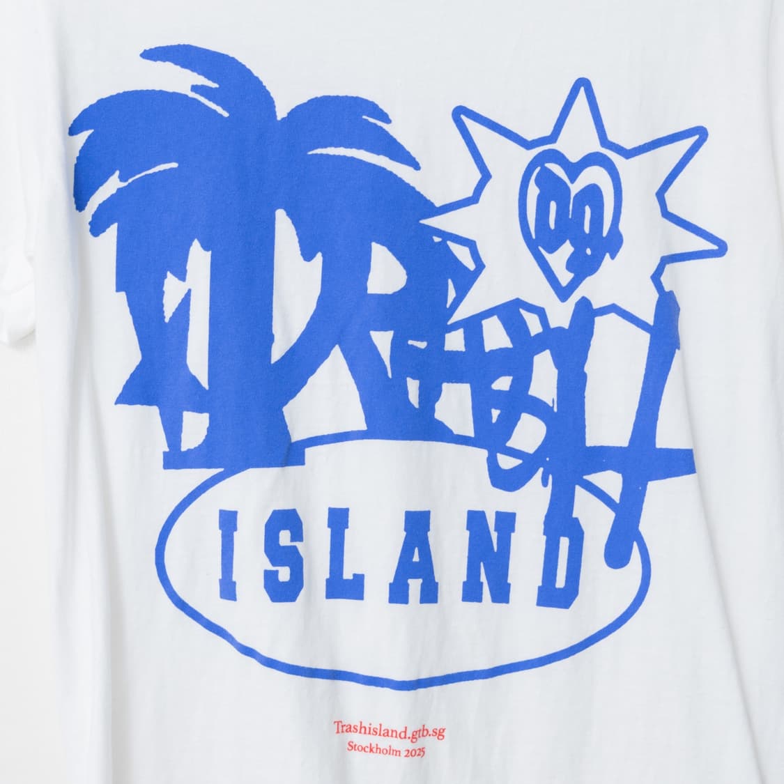 2025 Bladee Trash Island Tee White 상품이미지3