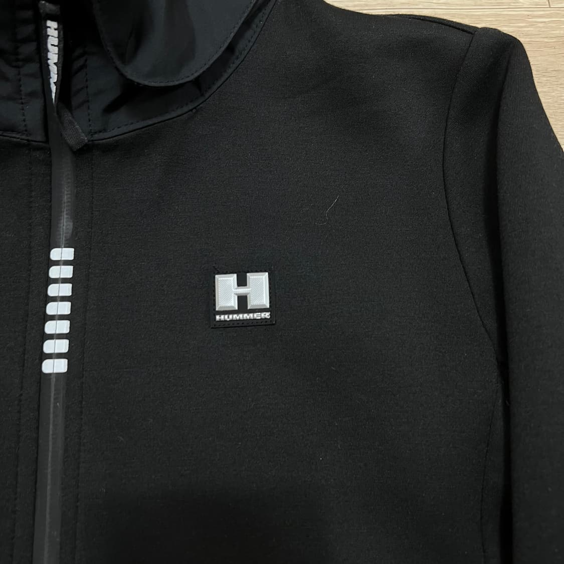 험머 로고 포인트 소프트쉘 져지 트랙탑 자켓 [블랙] S/90 상품이미지4