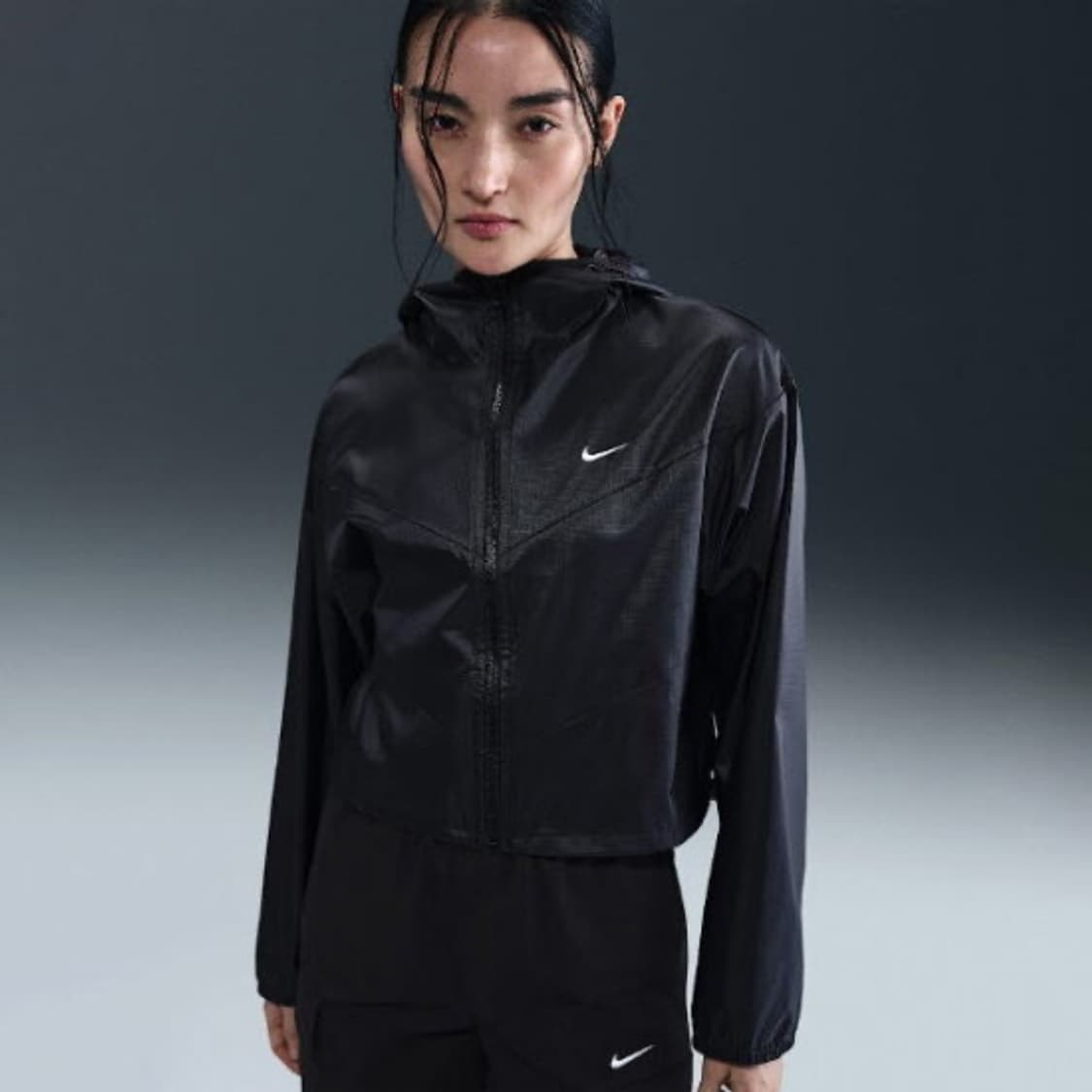 나이키 블랙 크롭 윈드러너 상품이미지6
