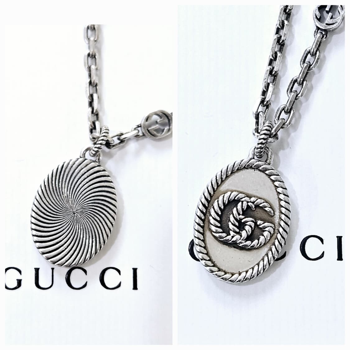 구찌 GG 마몬트 목걸이 실버 [정품/풀구성] 상품이미지2