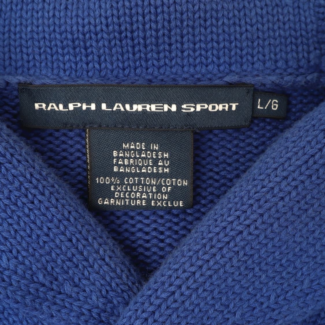 폴로 랄프로렌 우먼스 블루 숄카라 니트 상품이미지8