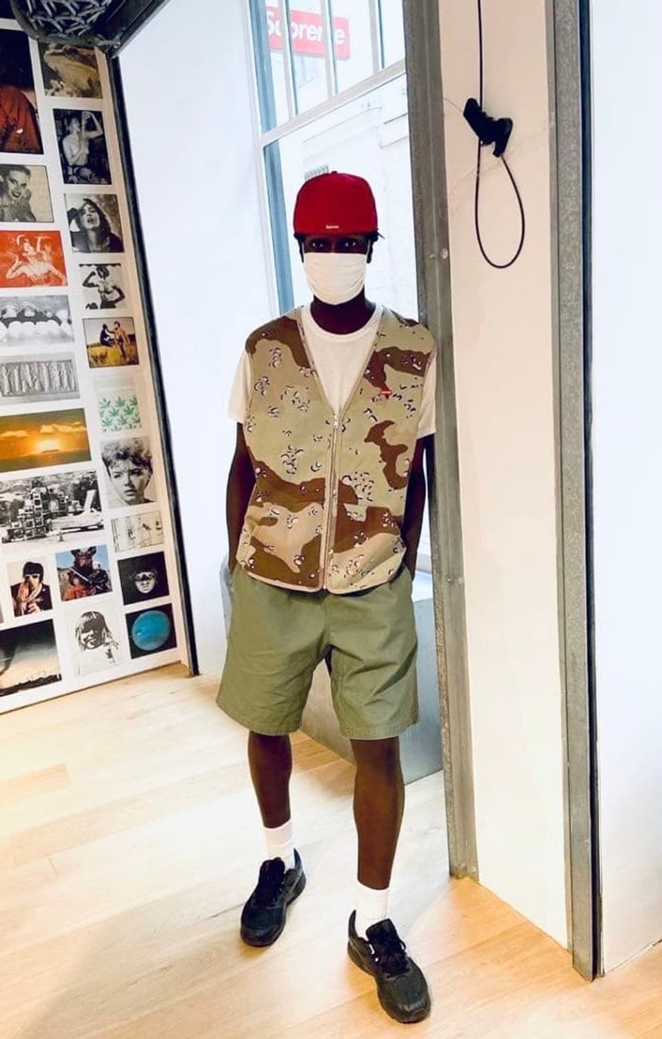 (L)슈프림 스몰박스로고 집업 스웻 베스트 (블랙) 상품이미지2