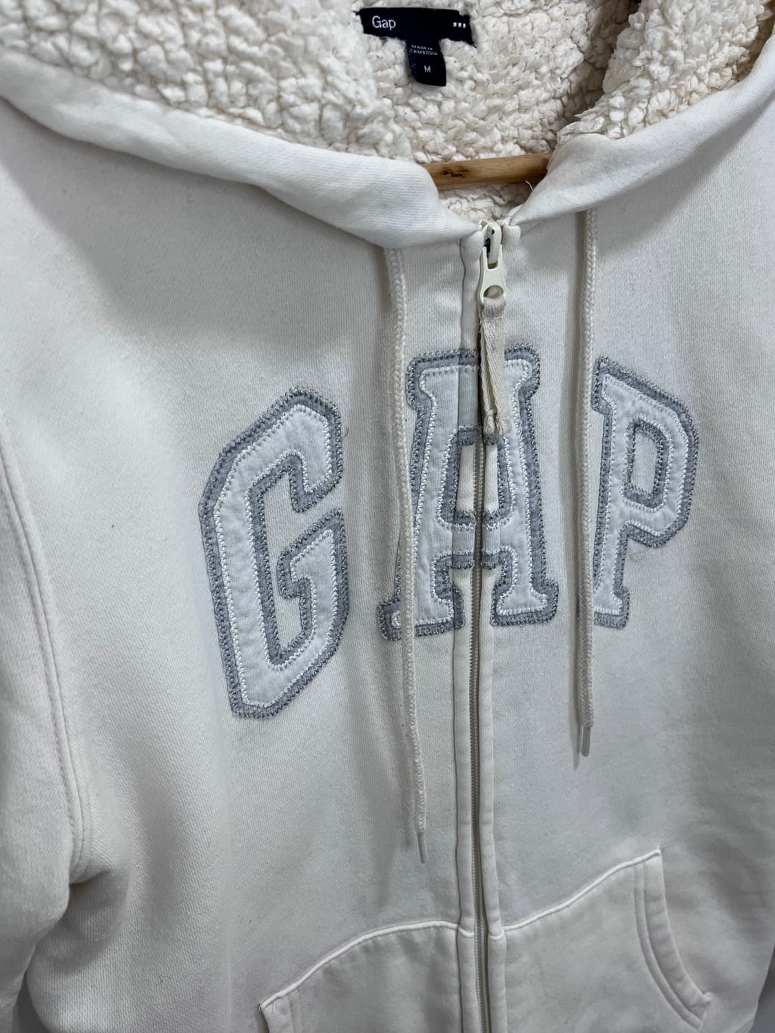 Gap 갭 아이보리 보아 후드집업 상품이미지9