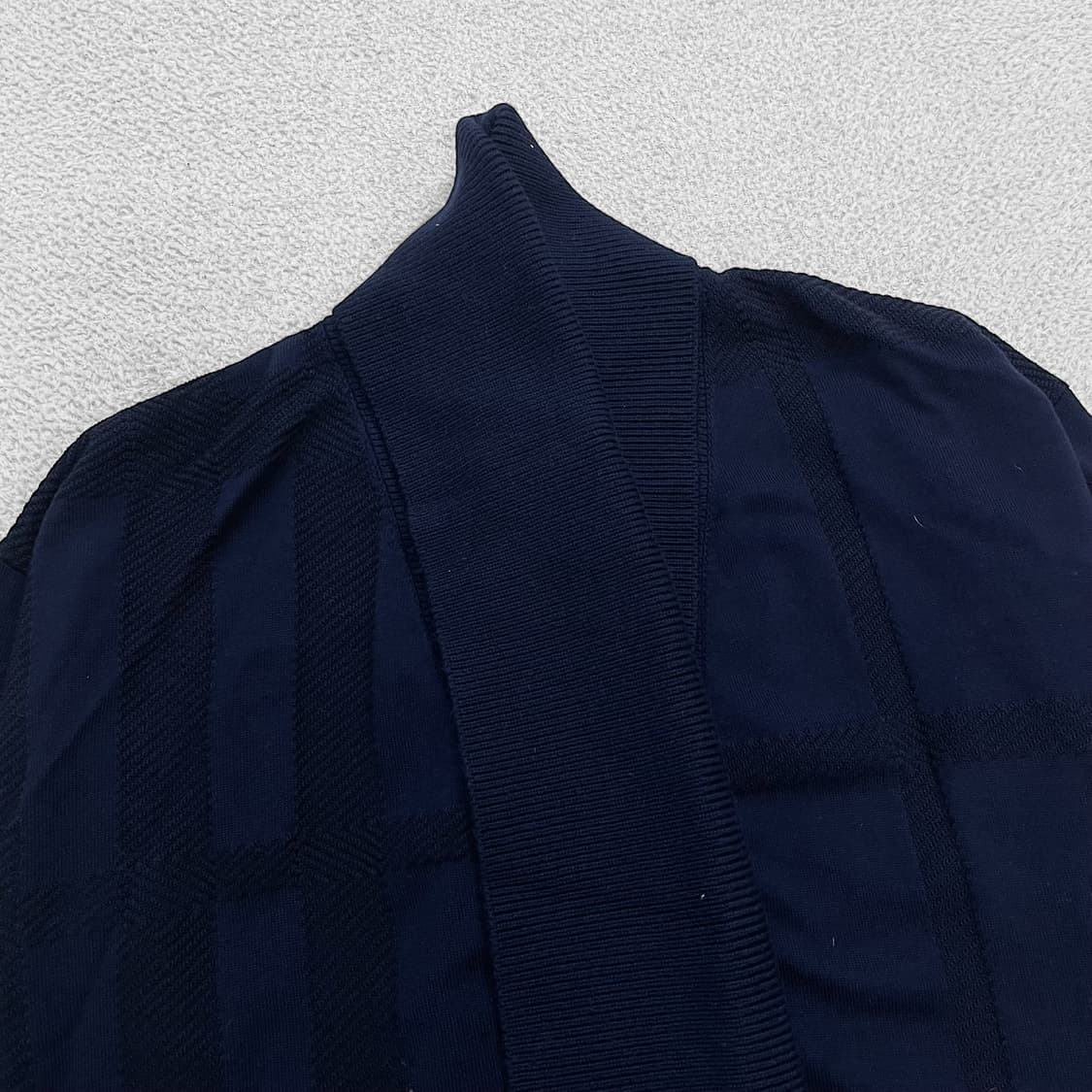 버버리 Burberry 숄 실키 로브 가디건 네이비 상품이미지3