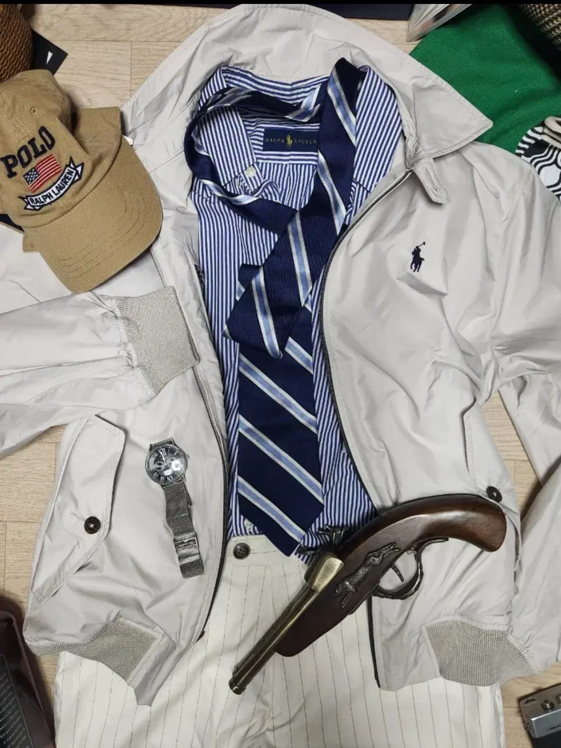 (새상품)POLO RALPH LAUREN 블루종 자켓 윈드 점퍼 상품이미지5