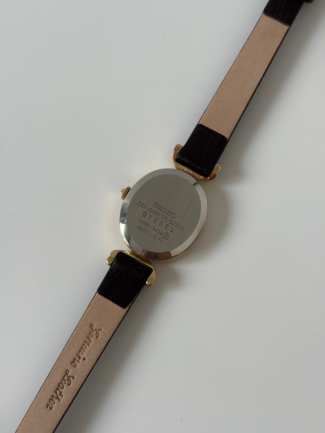 1980s Brown Dial Gold Oval Ladies Quartz 상품이미지7