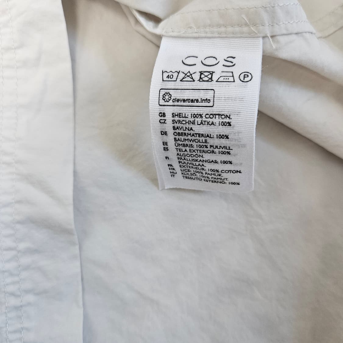 COS 코스 반소매 셔츠 자켓 남자100 상품이미지6