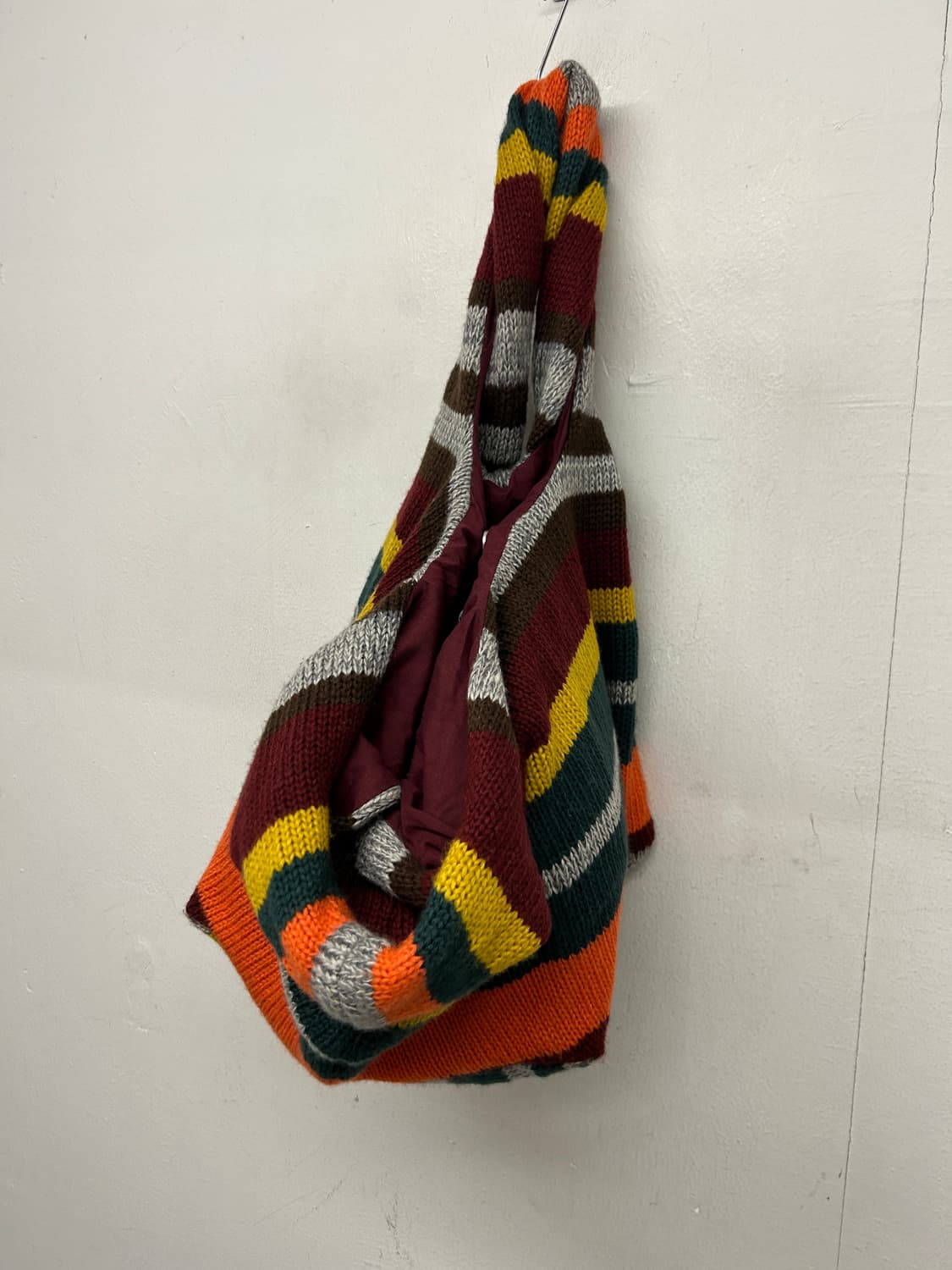 빈티지 베네통 멀티컬러 니트 토트백 상품이미지2