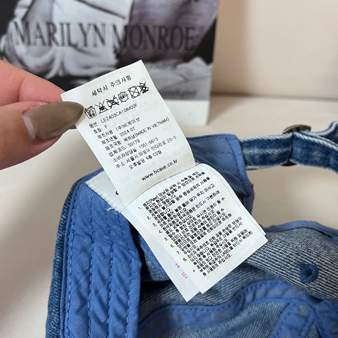 [정품] Lee 데님 모자 상품이미지6