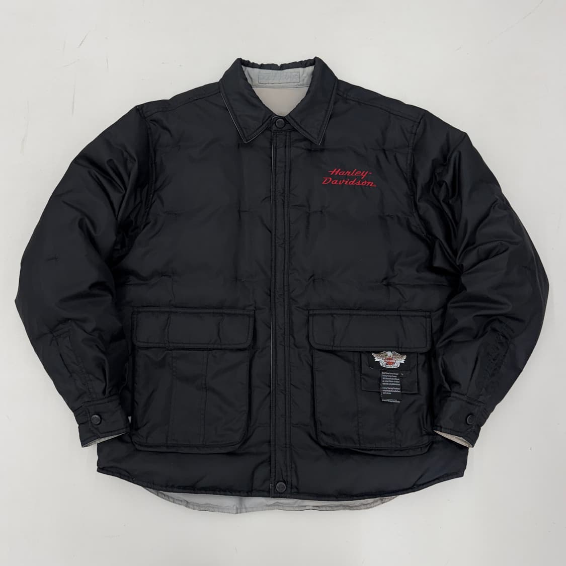 할리데이비슨 리버시블 빅로고 구스다운 패딩 상품이미지2