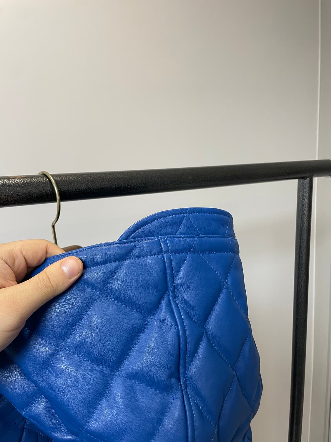 (XL) LEFT 램스킨 구스다운 퀼티드 패딩 상품이미지4