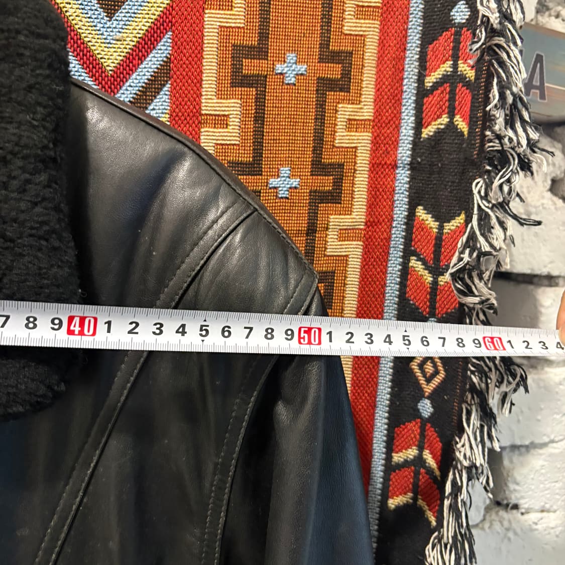 빈티지 양가죽 100% 레더 코트 자켓 상품이미지7