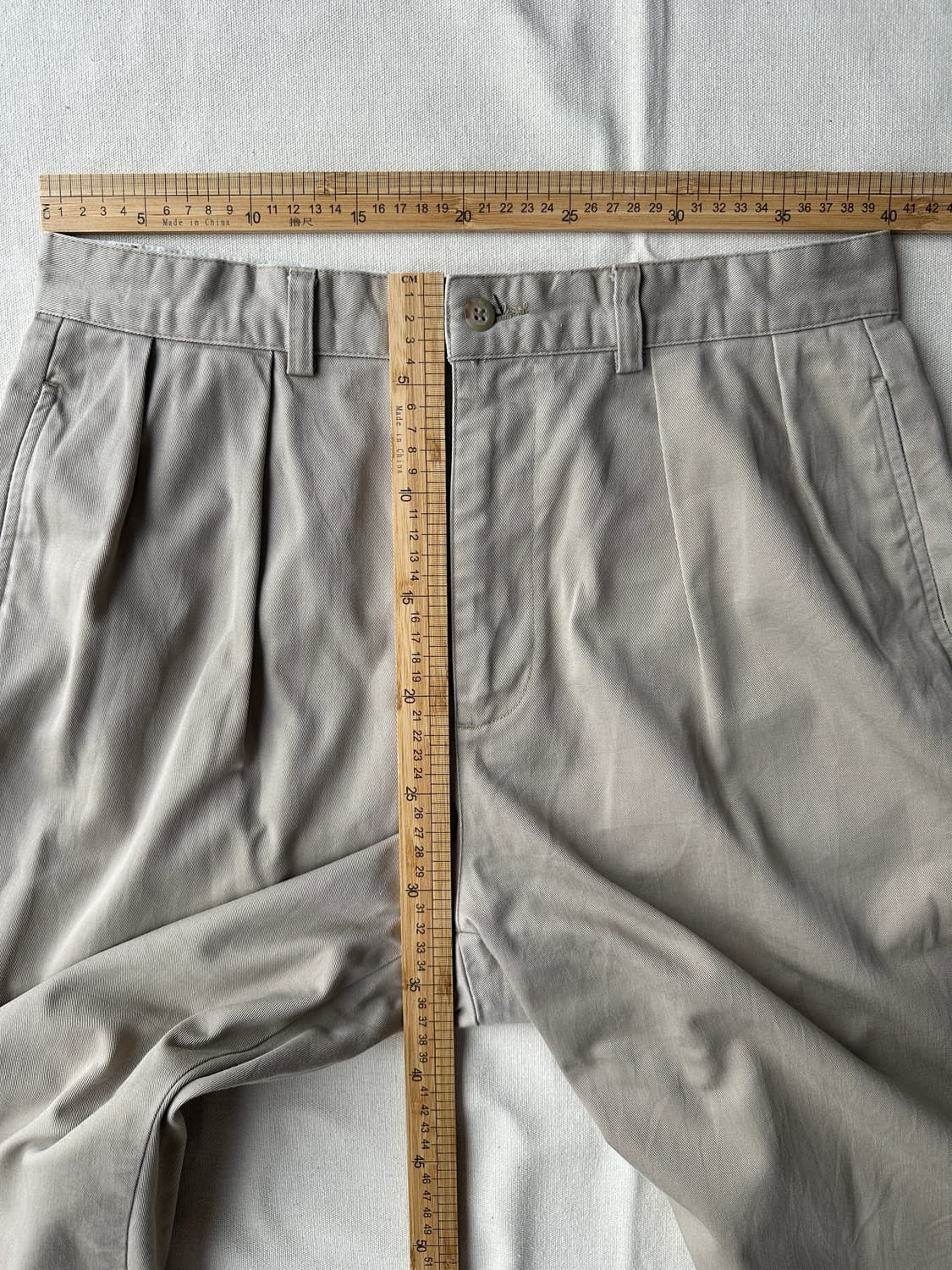 폴로 랄프로렌 90s 앤드류 투턱 치노 팬츠 베이지 32x30 상품이미지8