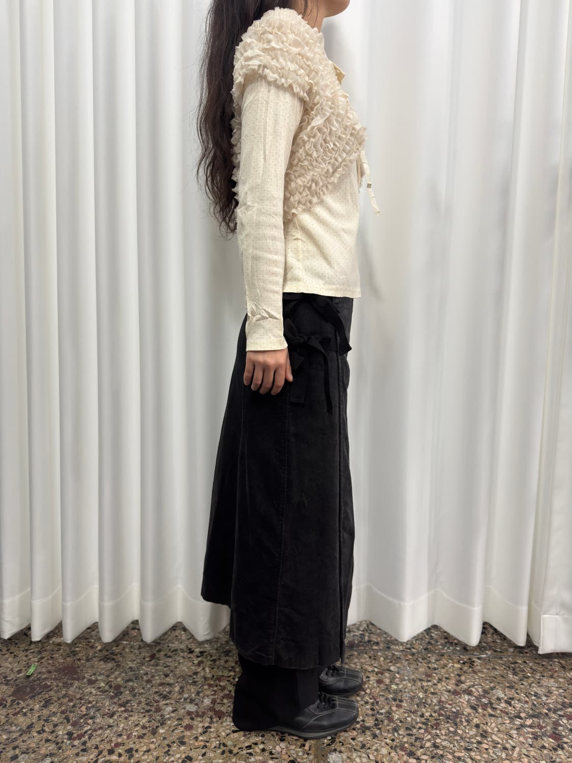 corduroy wrap skirt 상품이미지6