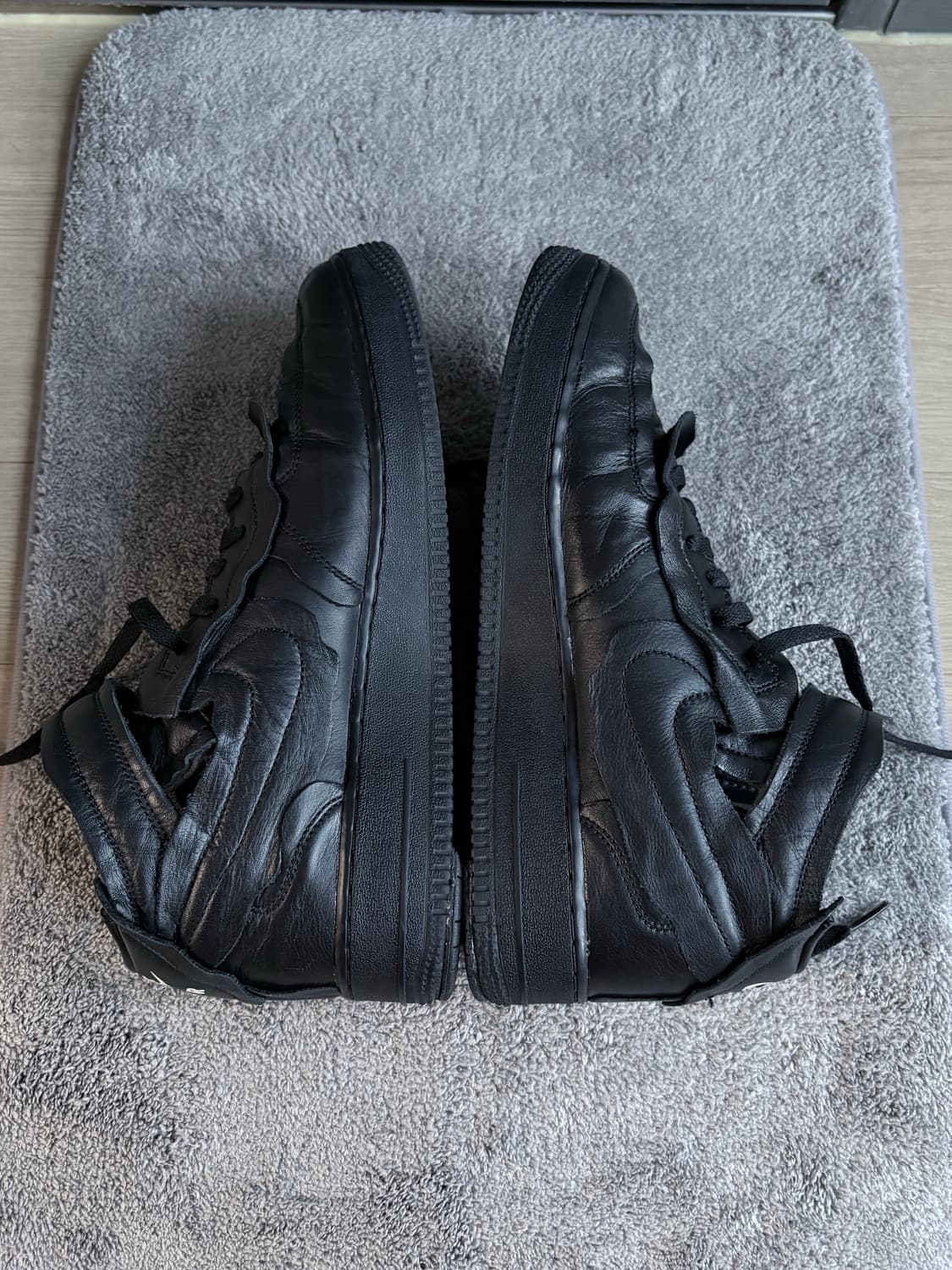 (280) 꼼데가르송 x 나이키 에어포스 블랙 상품이미지4