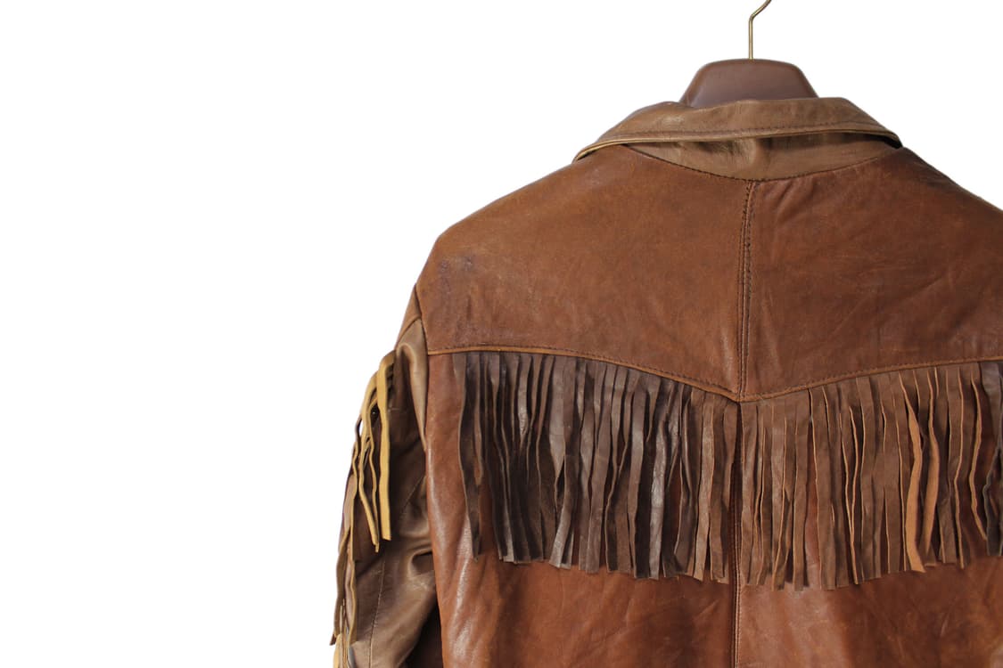1990s USA DANIER 웨스턴 레더 자켓 상품이미지6