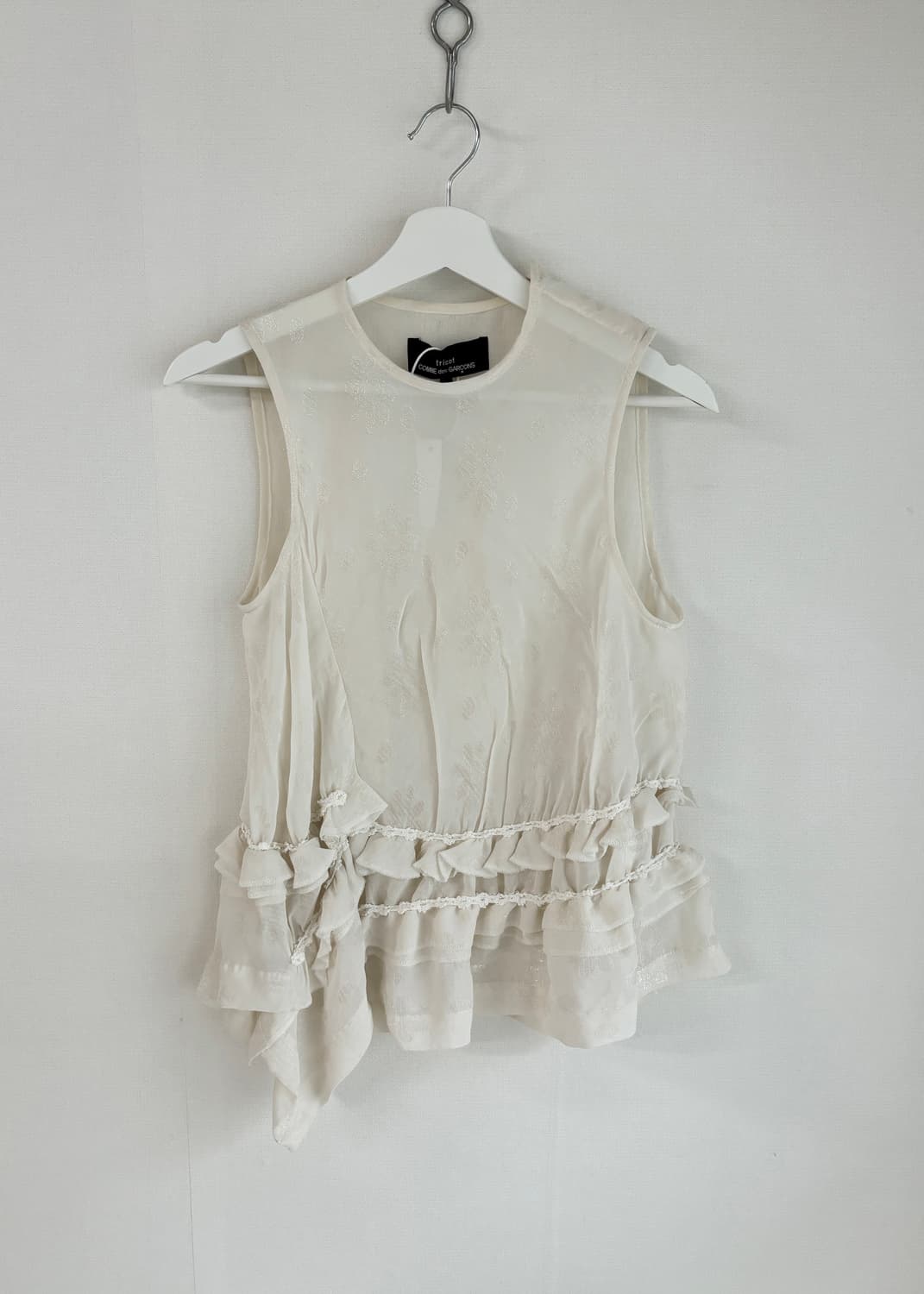 comme des garcons flower frill sleeveles 상품이미지1