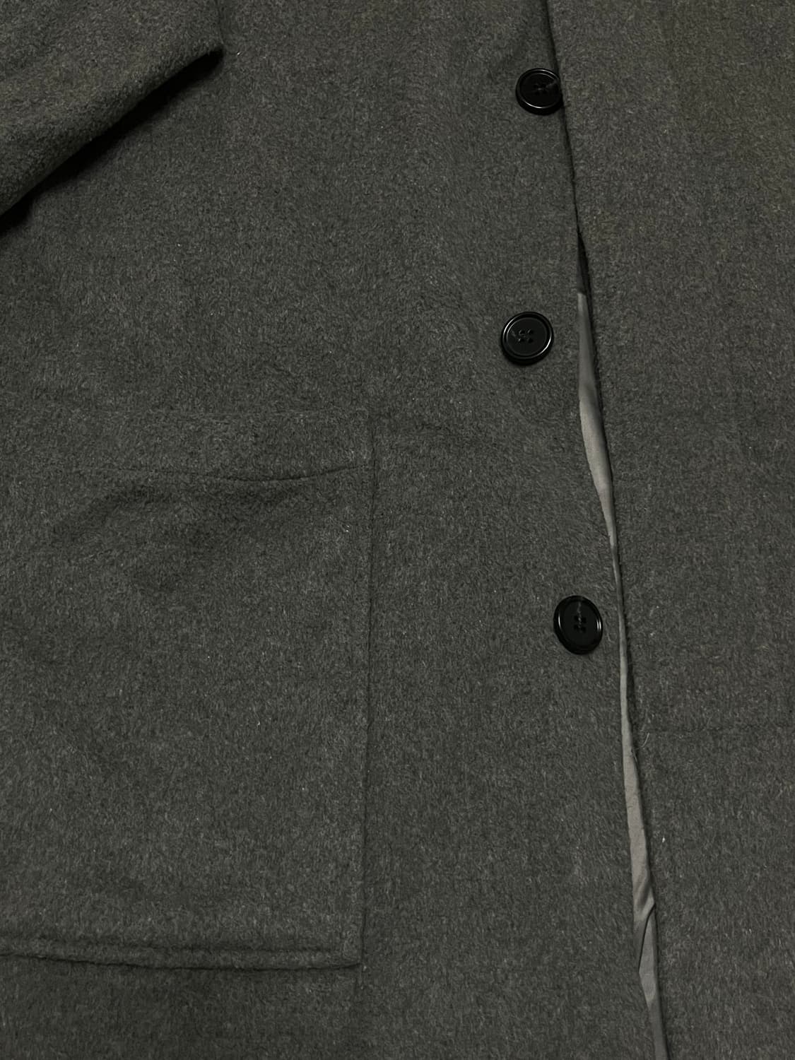 라퍼지스토어 회색 후드 롱 코트 상품이미지4