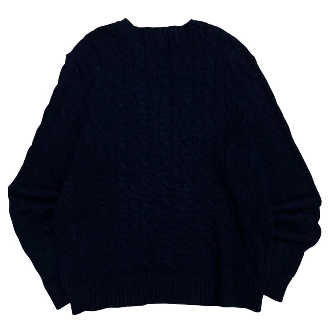 폴로 랄프로렌 레드포니 네이비 꽈배기 니트 L 상품이미지3
