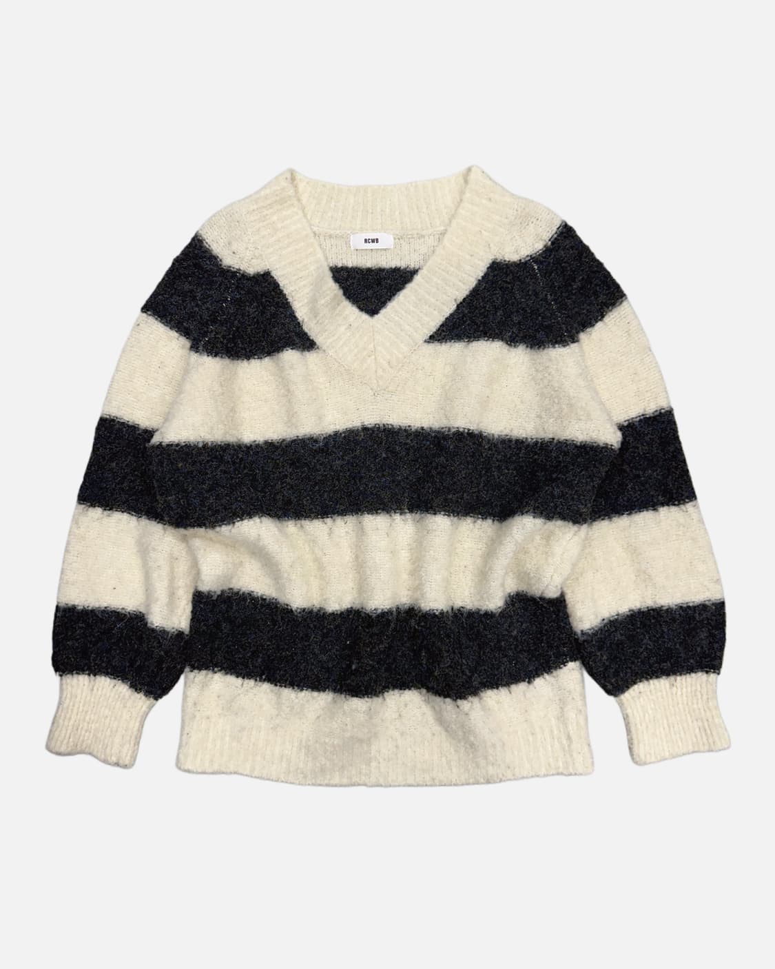 RCWB texture stripe v-neck knit 상품이미지1