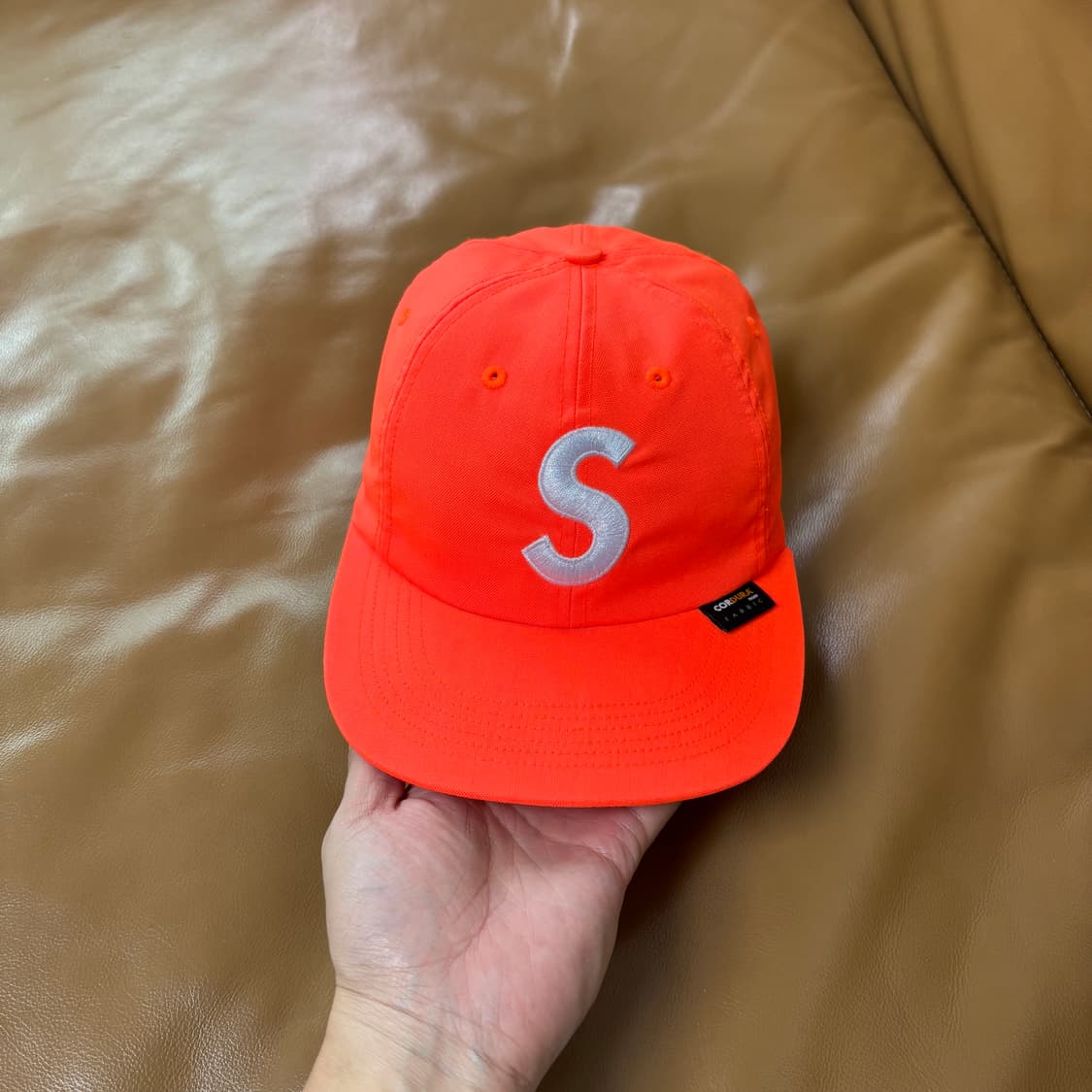 Supreme 슈프림 코듀라 오렌지 S로고 6패널 볼캡 모자 Orange 상품이미지2