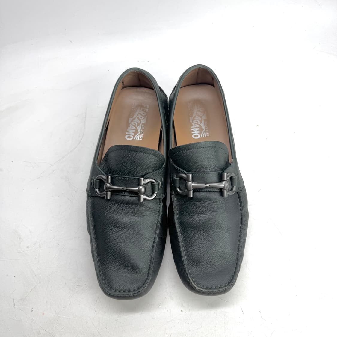 270) 페라가모 간치니 드라이빙슈즈 로퍼 딥그린 상품이미지4