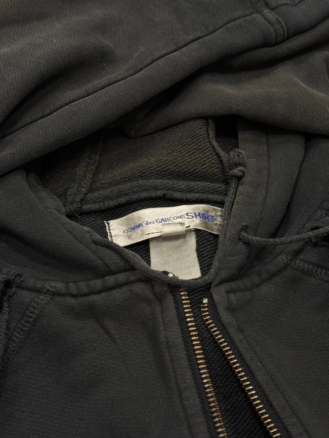 꼼데가르송 셔츠 컷오프 후드 집업 상품이미지5
