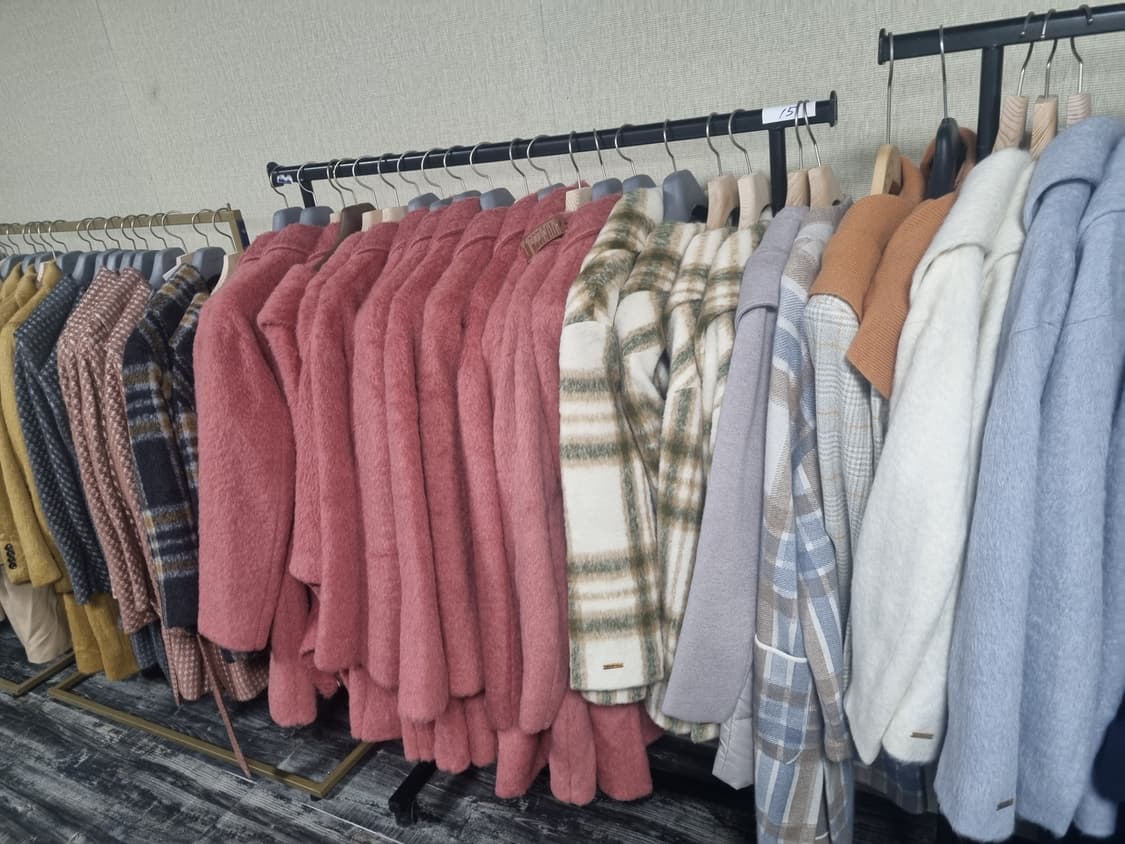 새제품 이태리명품 안드레모리스 니트 원피스 블루 상품이미지6