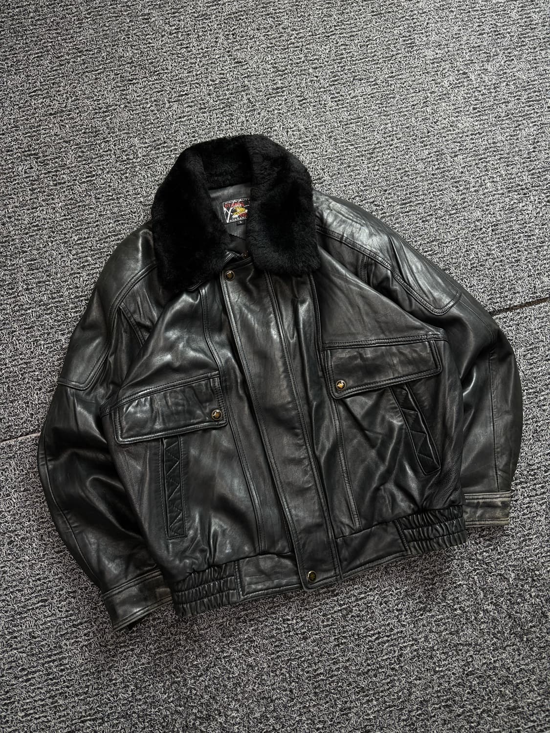 아카이브 빈티지 램스킨 A-2 레더 무스탕 자켓 2104 상품이미지1