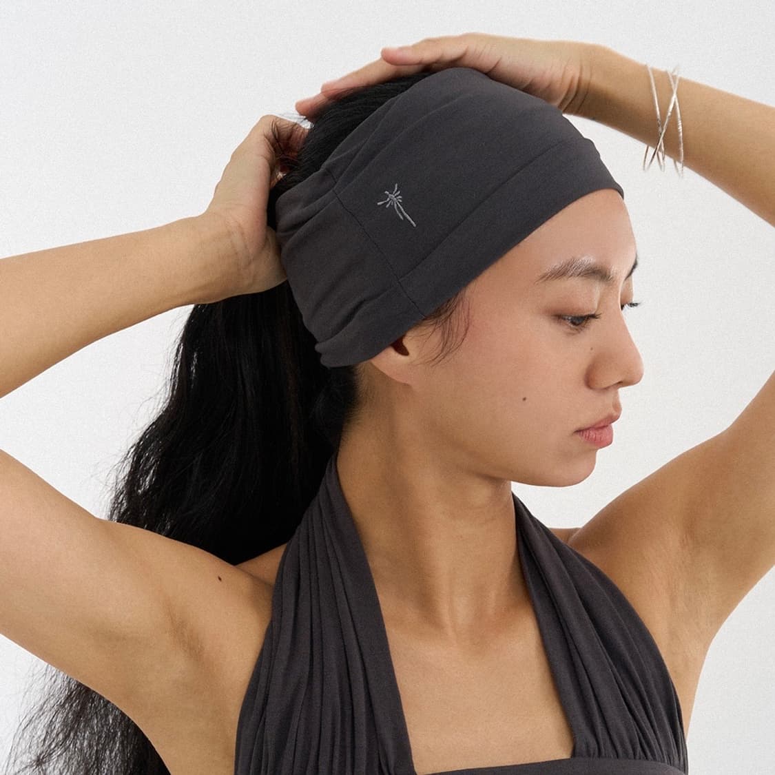 몸 / Wide tuck head band / Shadow 상품이미지3