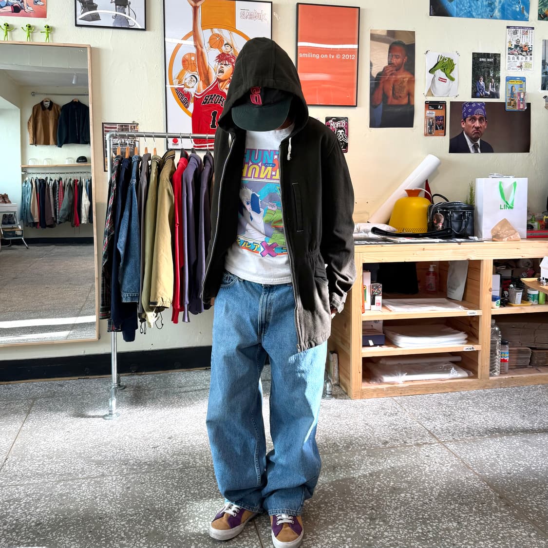 00s 꼼데가르송 다나카 옴므 후드 파카 상품이미지3