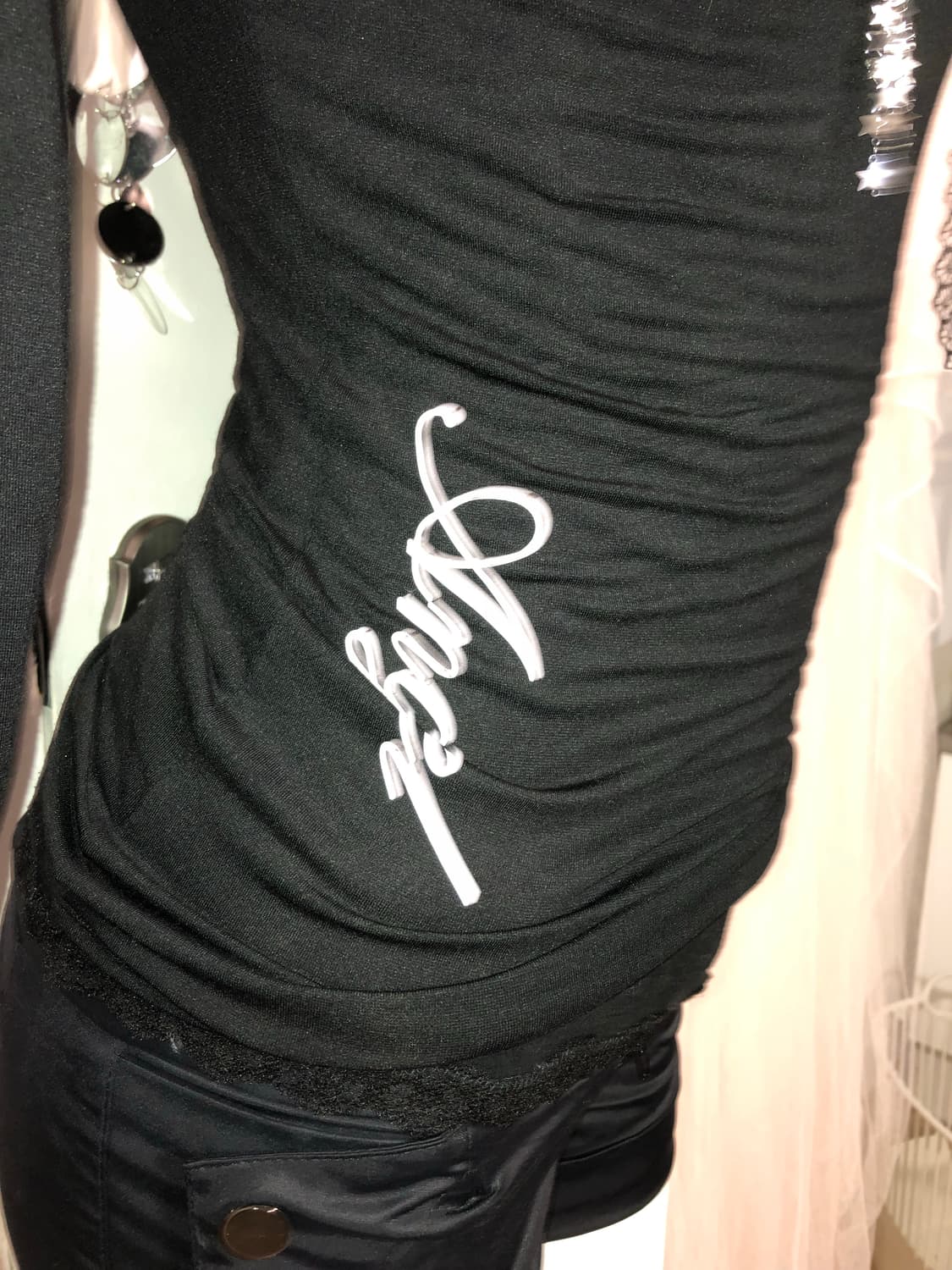 lace black fairy top 상품이미지4