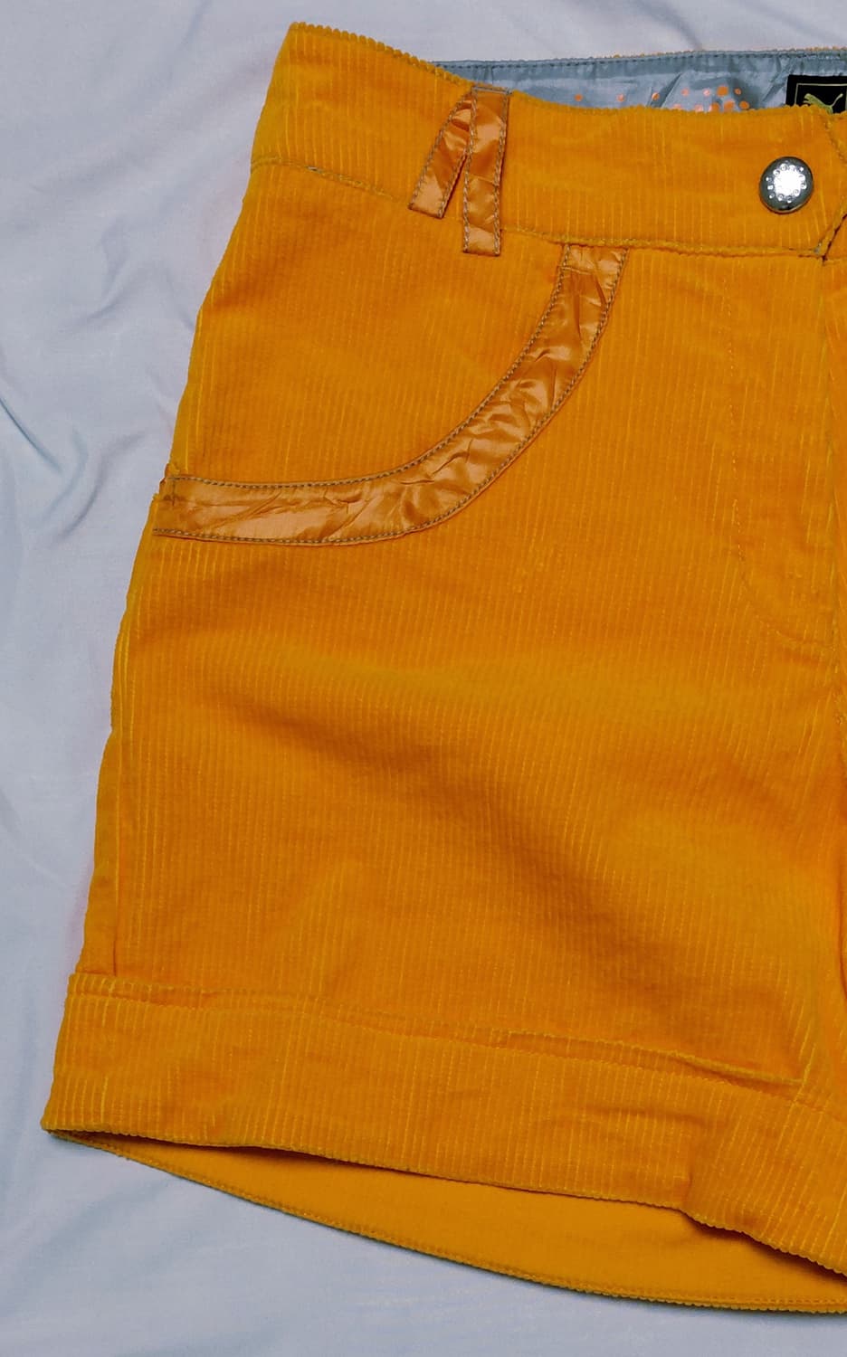 [M] 푸마(PUMA) 빈티지 오렌지 코듀로이 골프/스포츠 숏팬츠 상품이미지2