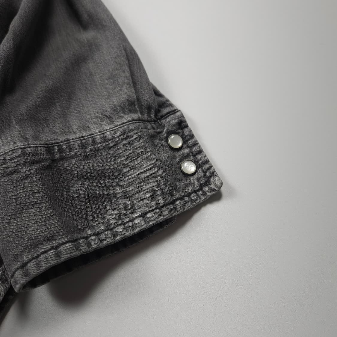 리바이스 흑청 웨스턴 데님 셔츠 (L) 상품이미지4