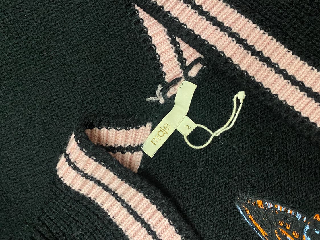 마쥬 maje 꽃 자수 오버핏 가디건 상품이미지6