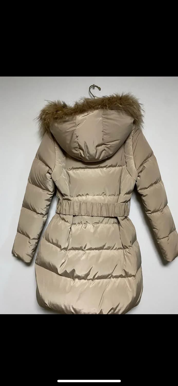 베네통 퍼 후드 롱패딩 상품이미지3