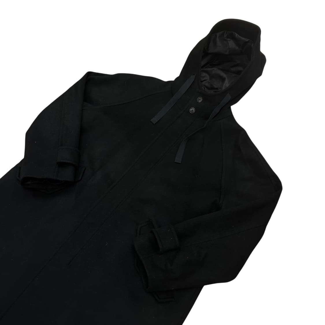 비슬로우 후드 울 코트 상품이미지3