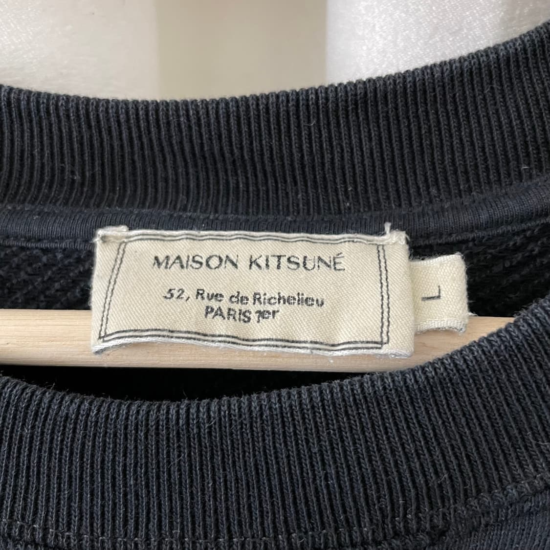 메종키츠네 칠렉스 블랙 맨투맨 상품이미지4