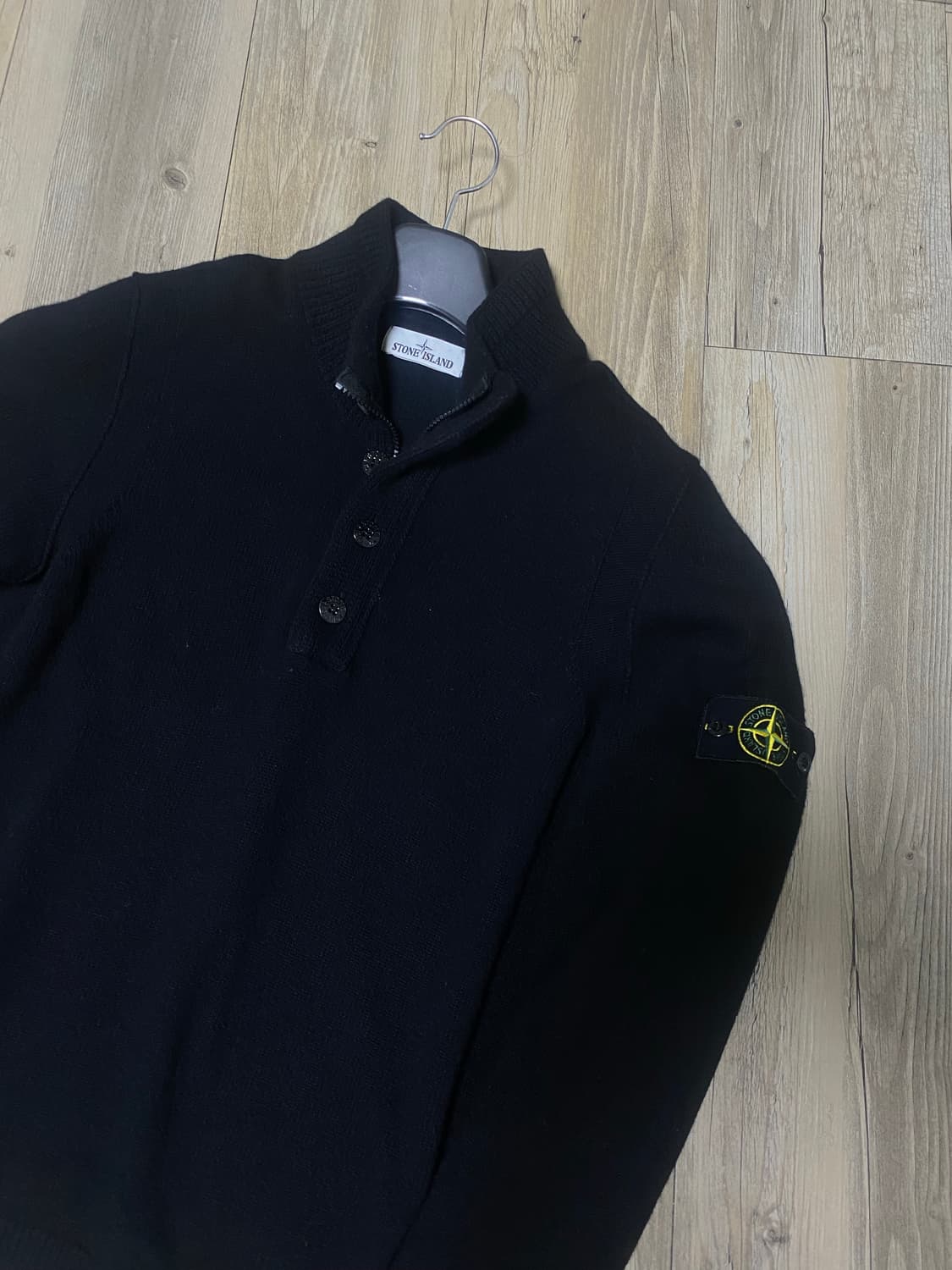 스톤아일랜드 램스울 캐시미어 니트 반집업 신형 상품이미지2