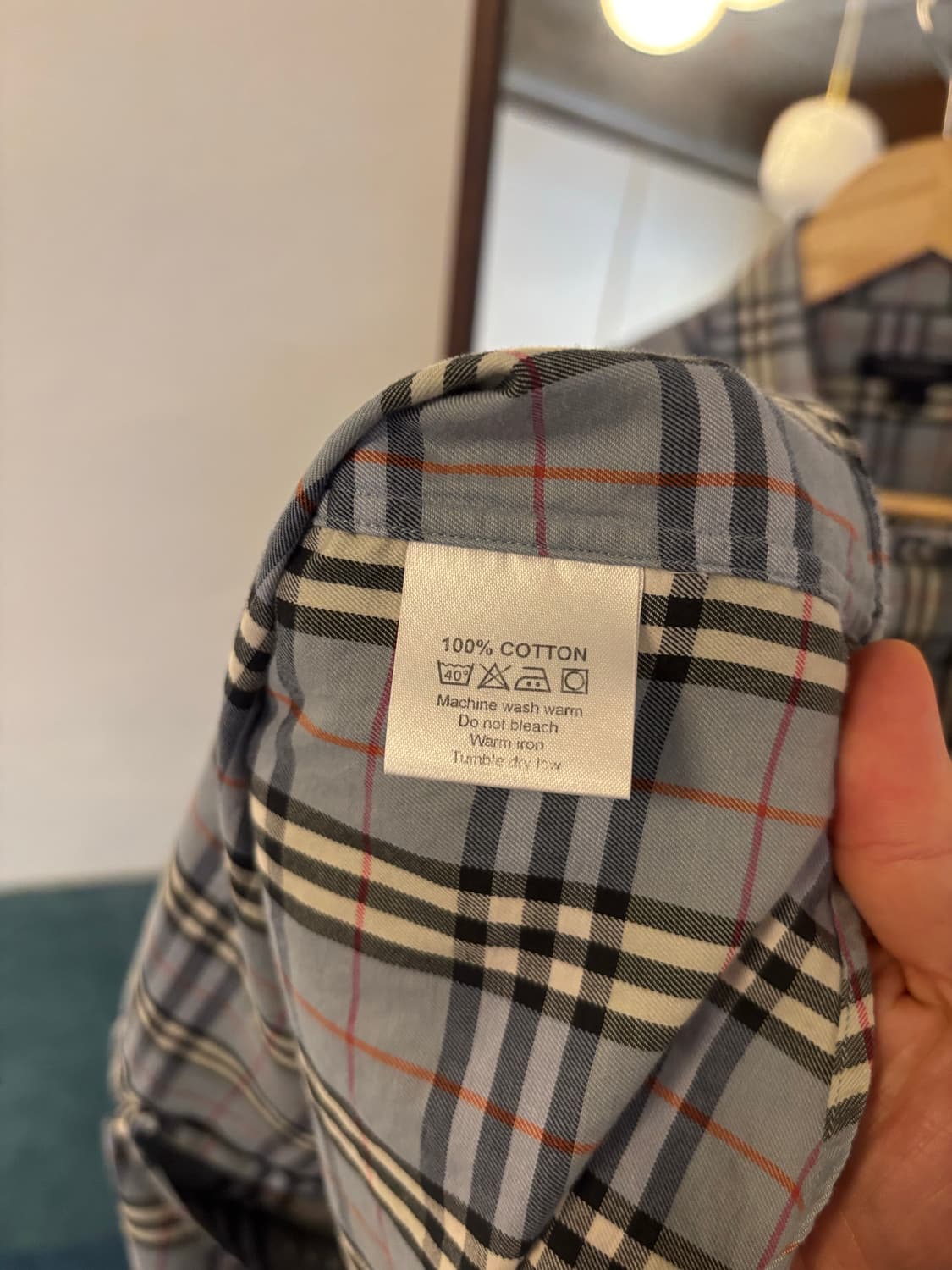 버버리 체크 반팔 셔츠 상품이미지7