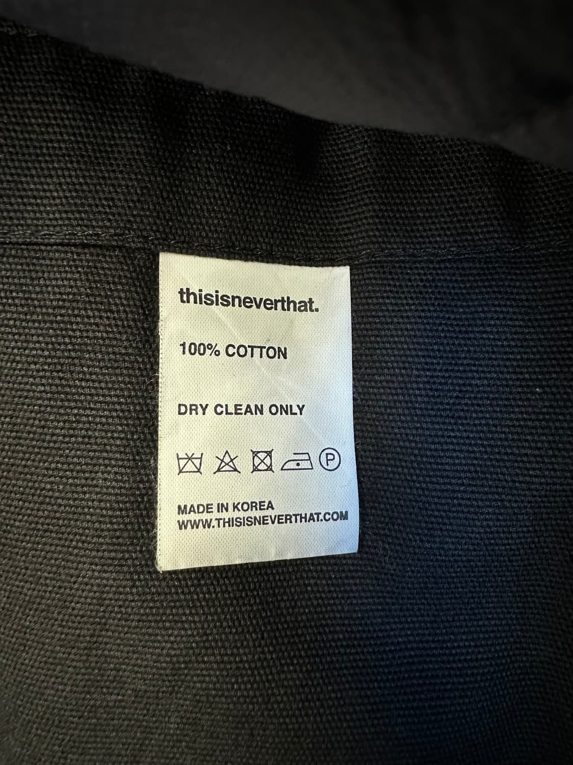 Thisisneverthat 컴뱃 트렌치 코트 블랙 L 상품이미지8