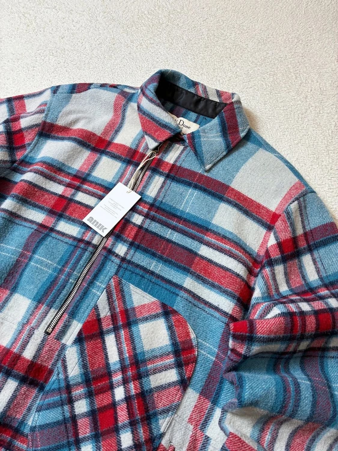 웰던 부티크 체크 아노락 울 자켓 PN7986 상품이미지3