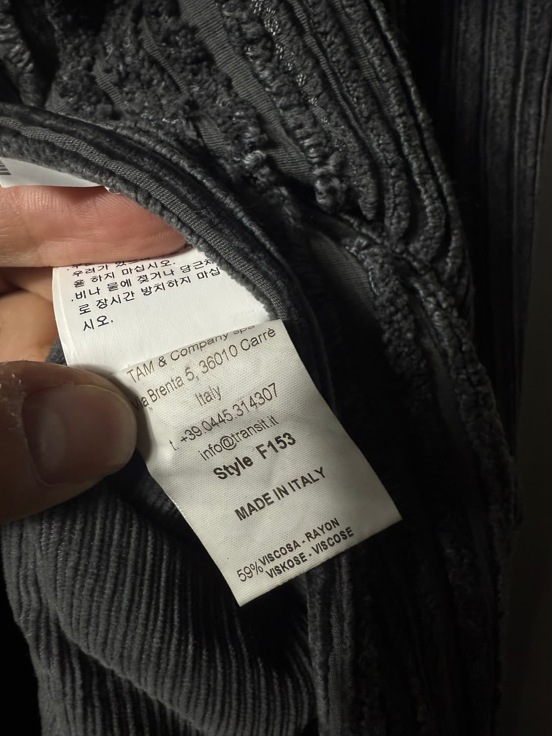 TRANSIT UOMO Textured Corduroy Long Coat 상품이미지9