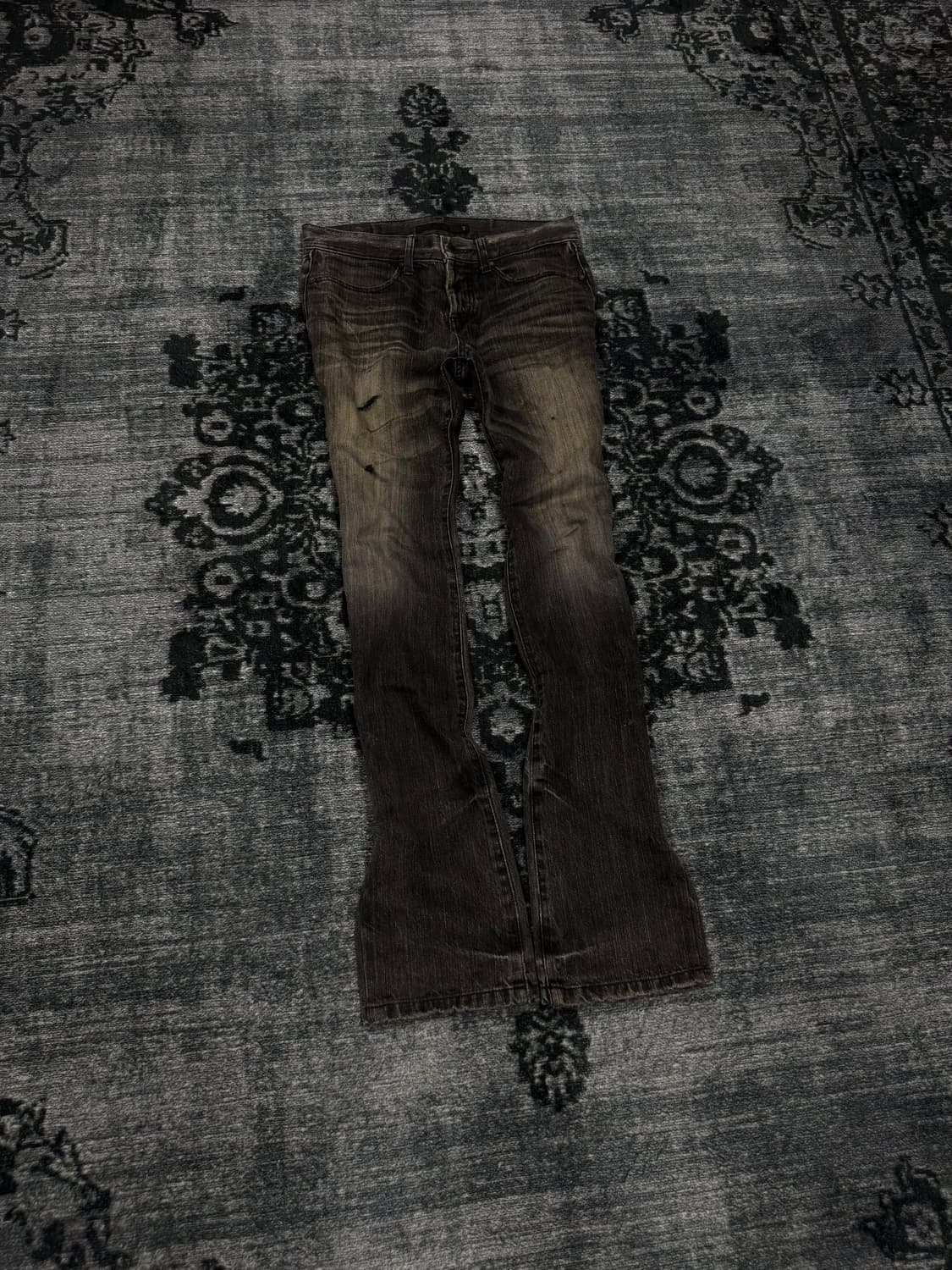 Fuga 00s damaged grey washing demim pant 상품이미지1