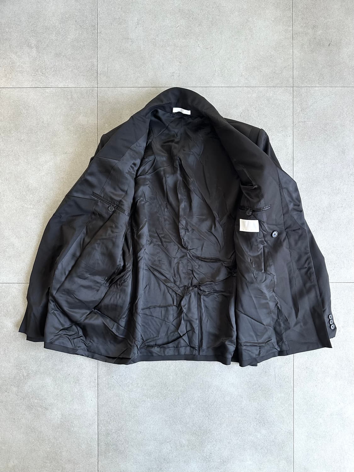 헬무트랭 오버핏 사선 블랙 블레이저 자켓 상품이미지7