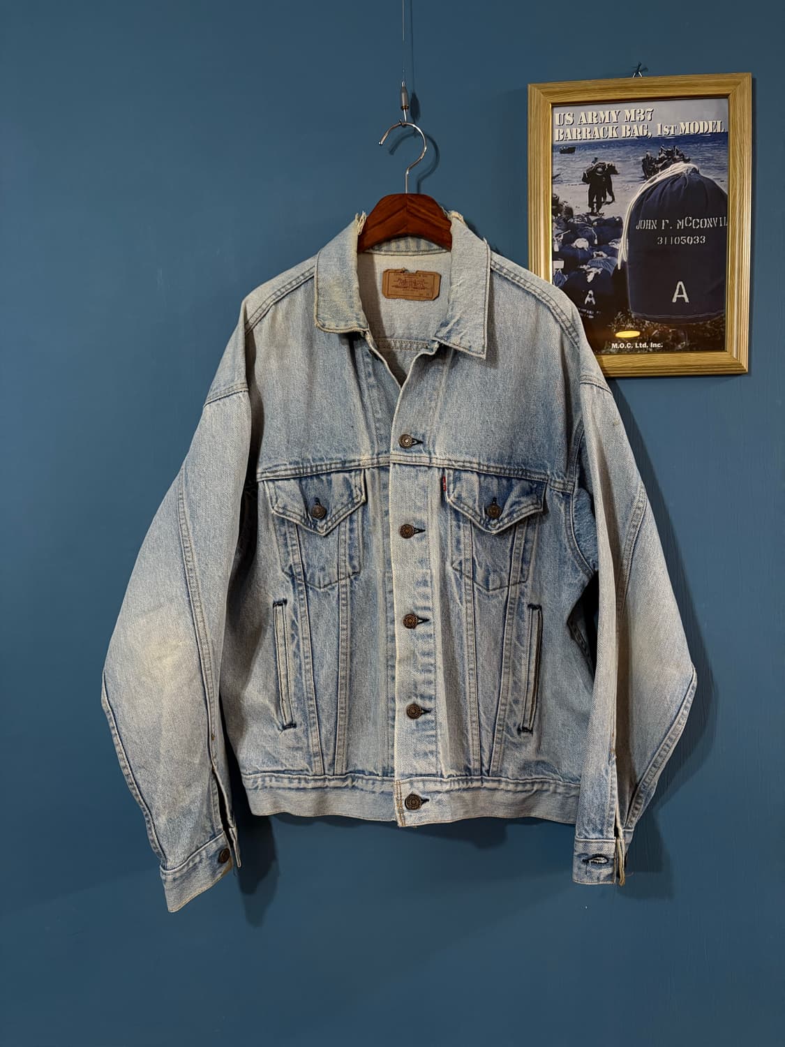80‘s USA Levis 70507 denim jacket.  상품이미지1