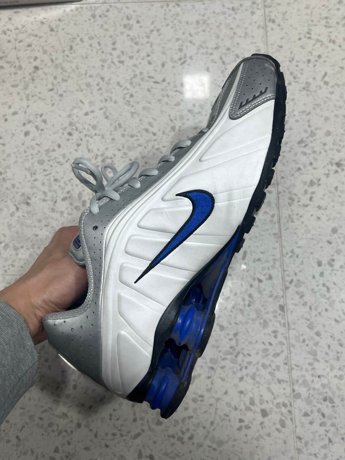 나이키 샥스 R4 화이트 레이서 블루 285 상품이미지4