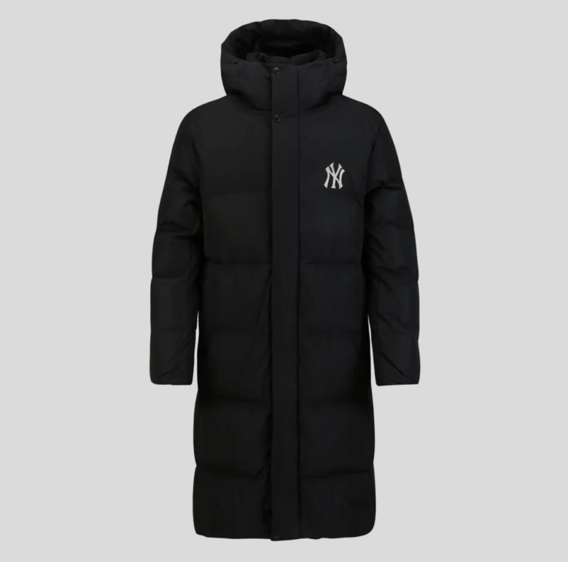MLB 베이직 메가로고 후드 롱패딩 패딩 블랙 XL 상품이미지1